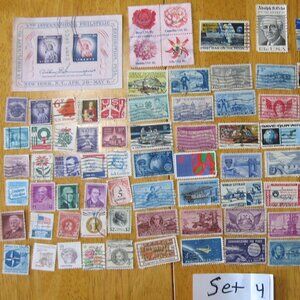 COPY - Lot Of 100 Assorted U.S. Stamps mostly from 1950 through 1981